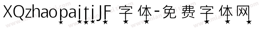 XQzhaopaitiJF 字体字体转换